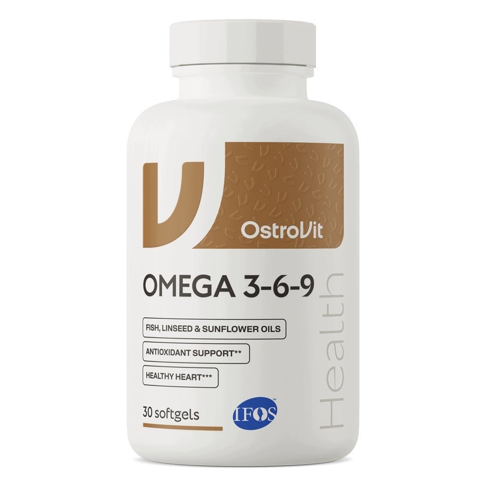 OstroVit Omega 3-6-9 30 kaps Heart Brain Healthy Fatty Acids EFAs