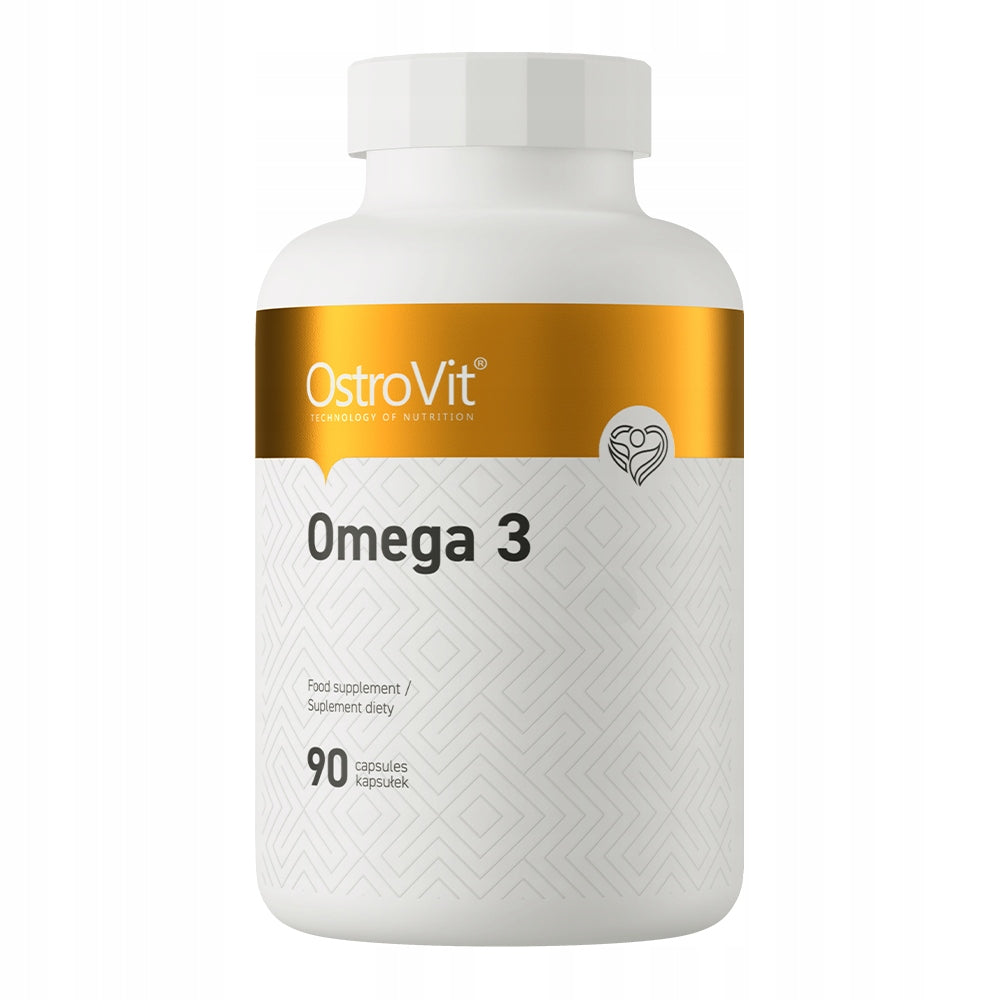 OstroVit Omega 3 90cap ESSENTIAL FATTY ACIDS EPA DHA Fish Oil 1000 mg