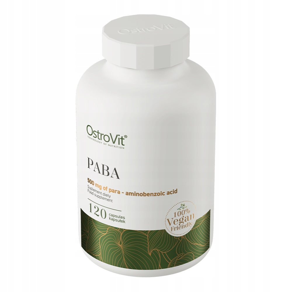 OstroVit PABA VEGE 120 kaps Para-aminobenzoic acid 500 mg VITAMIN B10 Manufacturer code 5903933903231