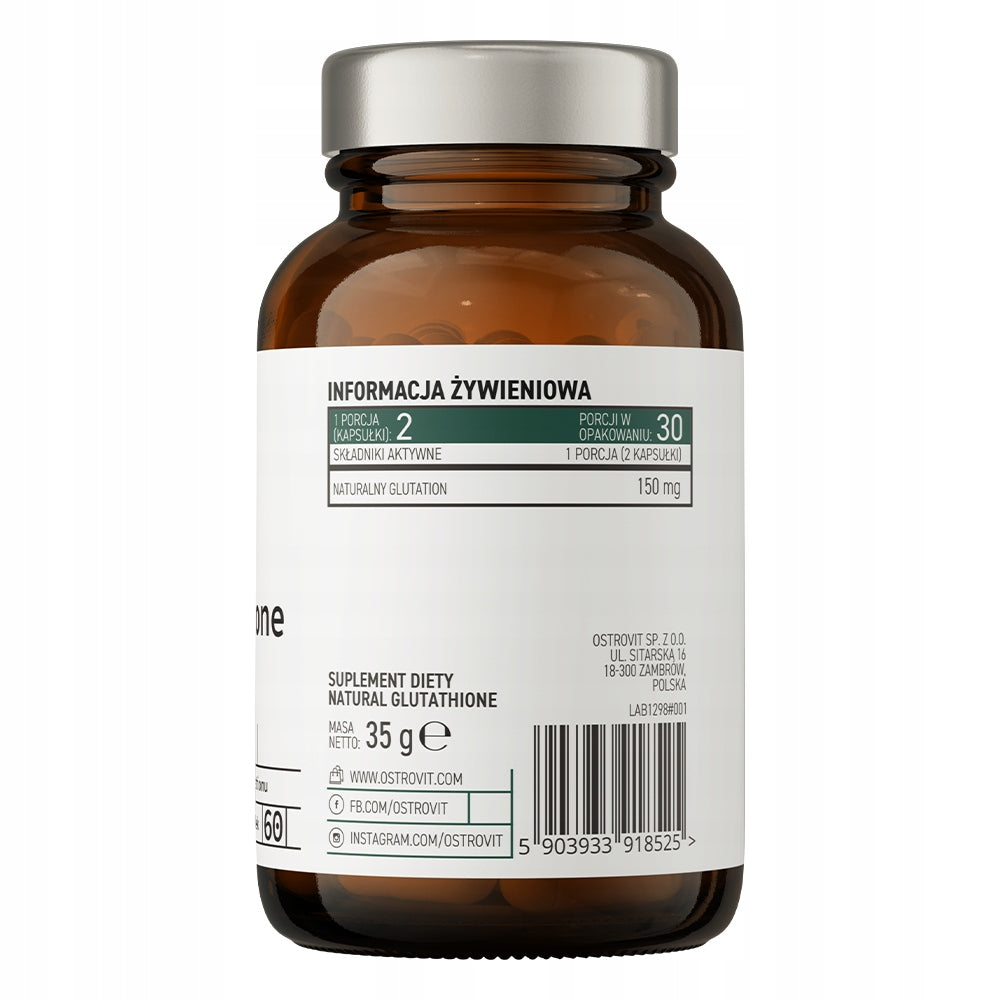 OstroVit Pharma Natural Glutathione from Yeast 60 capsules EAN (GTIN) 5903933918525