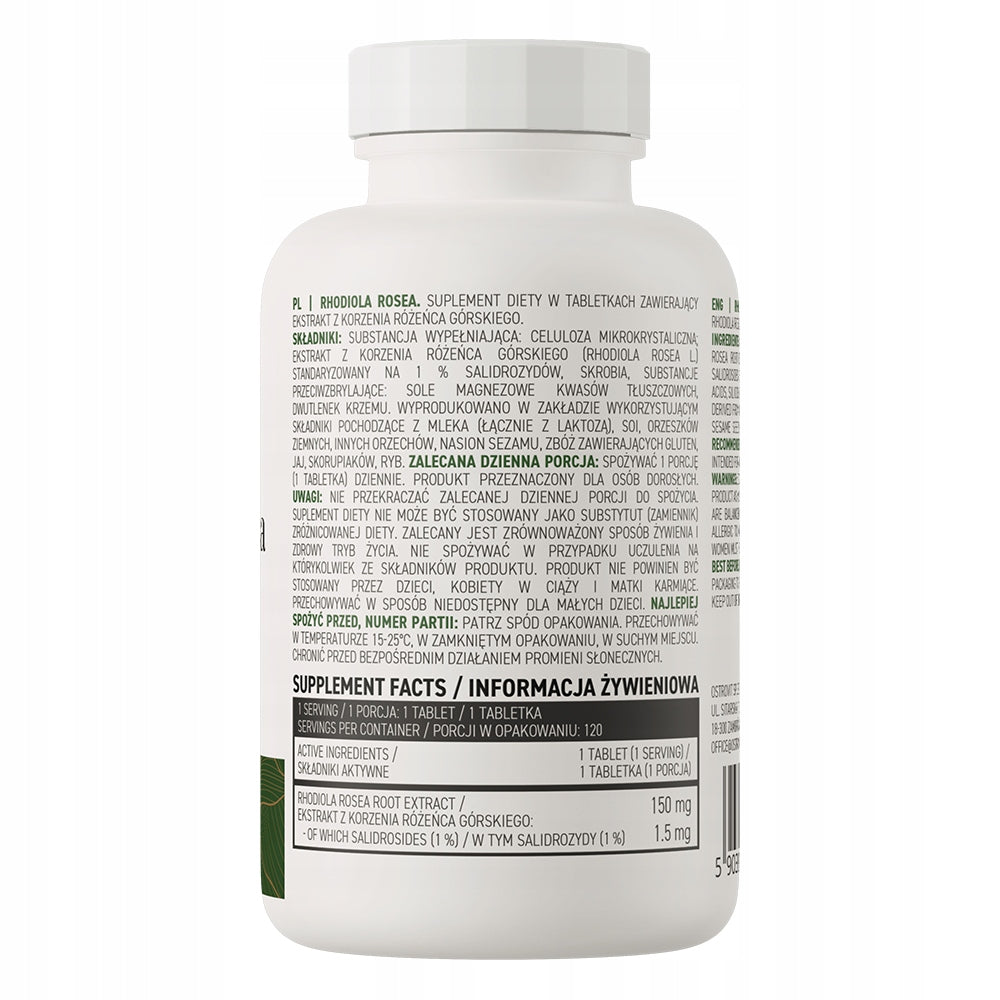OstroVit Rhodiola Rosea Extract VEGE 120 tablets Rhodiola Rosea 150 mg Packaging status original