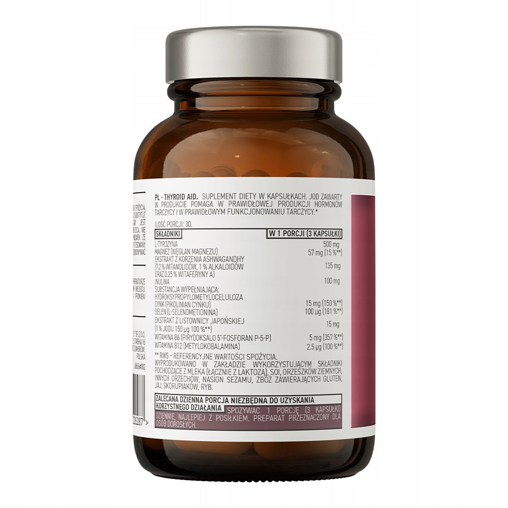 OstroVit Thyroid Aid 90 caps THYROID IMMUNITY Tyrosine Magnesium Zinc Selenium Manufacturer code 5903246226287