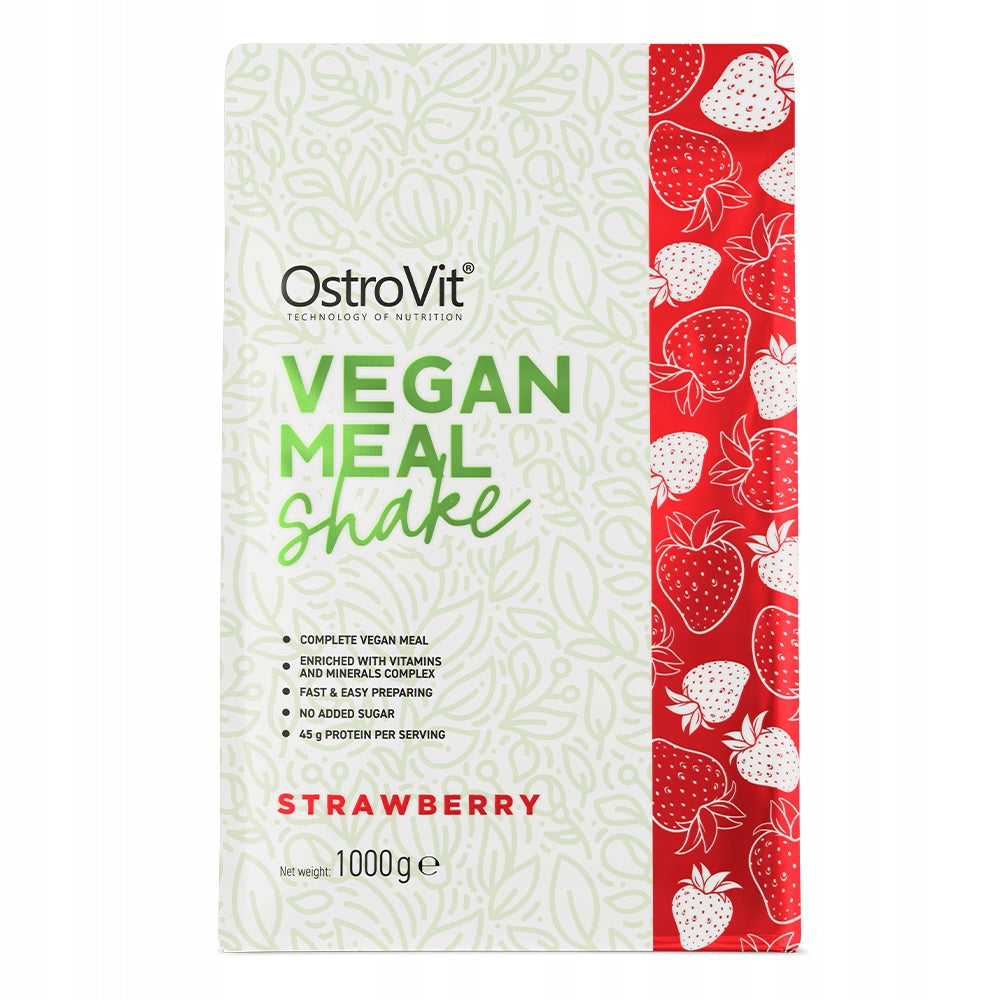 OstroVit Vegan Meal Shake 1000g ISOLATE MIX PROTEIN COMPLEX VITAMINS MINERALS Expiration date at least 1 year from the date of purchase