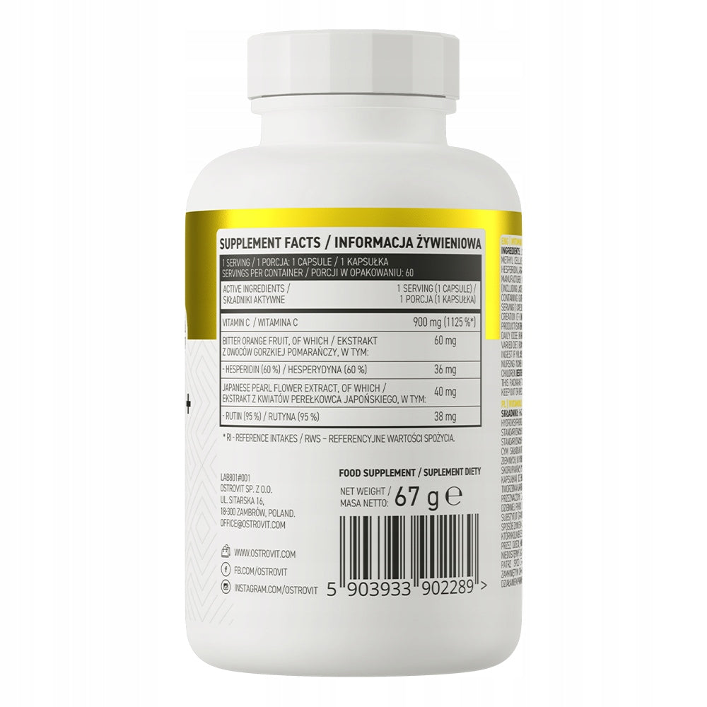 OstroVit Vitamin C + Hesperidin Routine 60capSUPPRESSION L-ASCORBIC ACID Manufacturer code 5903933902289