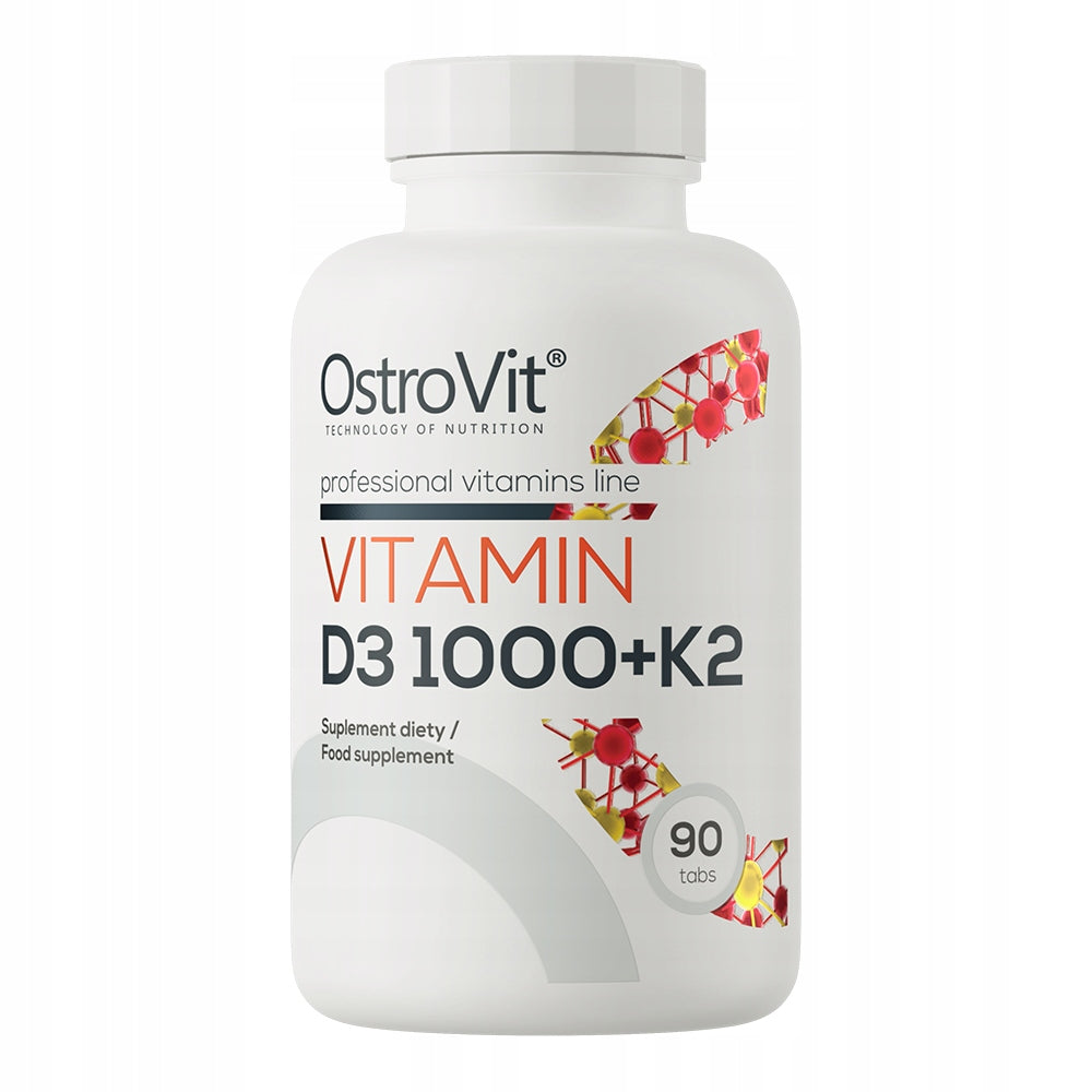 OstroVit Vitamin D3 1000 IU + K2 MK-7 90 tabs VITAMIN D3 CHOLECALCIFEROL