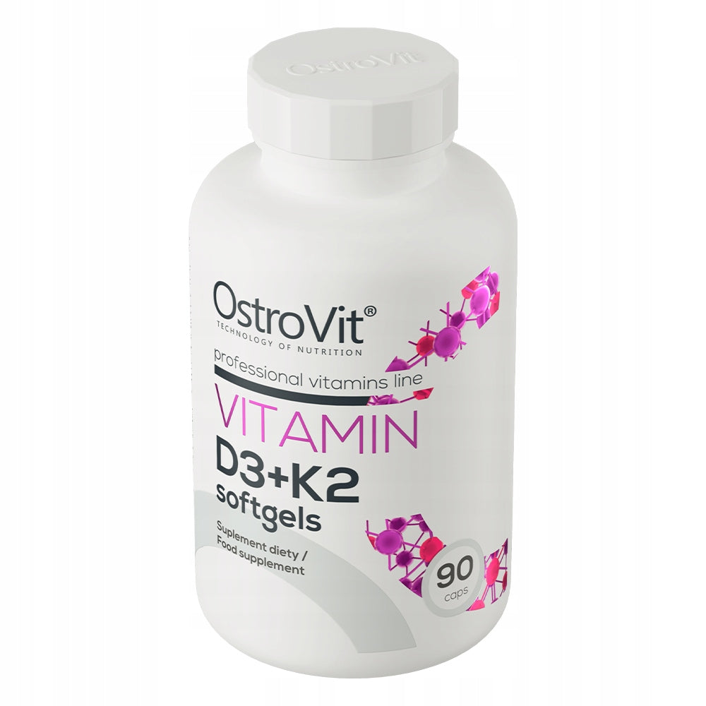 OstroVit Vitamin D3 + K2 90 capsules SOFTGEL VITAMIN D3 Brand OstroVit