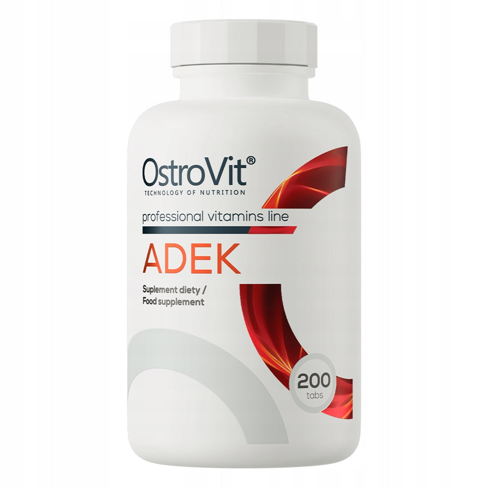 OstroVit Vitamins ADEK 200 tablets Vitamin complex Immunity Bone Vision