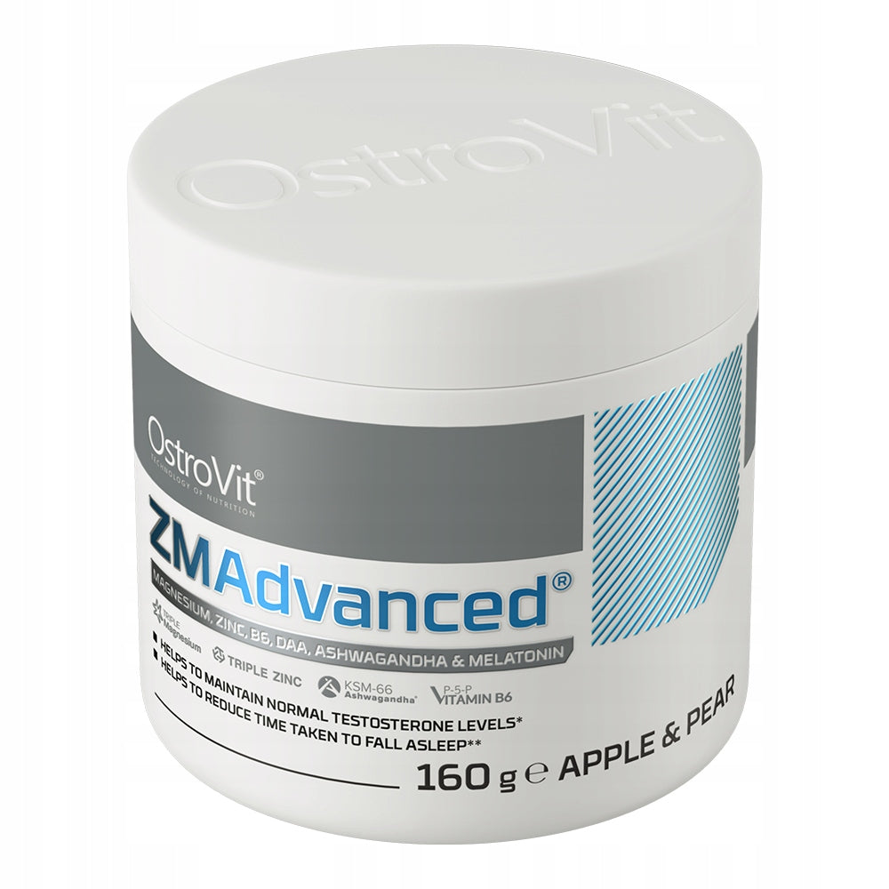 OstroVit ZMA 160 g Magnesium Zinc Triple Form Ashwagandha Melatonin DAA B6 Manufacturer code 5903933912004