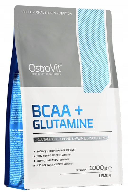 Ostrovit BCAA + glutamine lemon 1000g