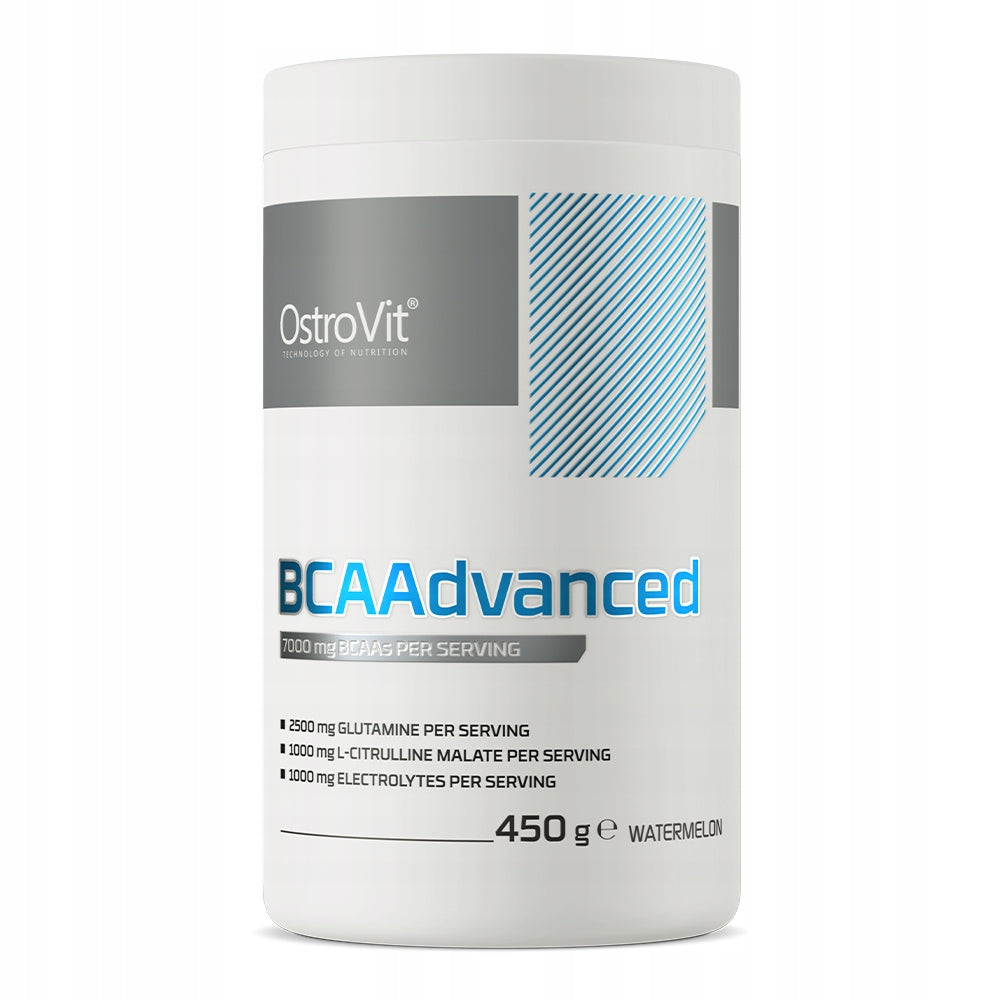 Ostrovit BCAAdvanced 450 g watermelon BCAA B6 electrolytes glutamine citrulline