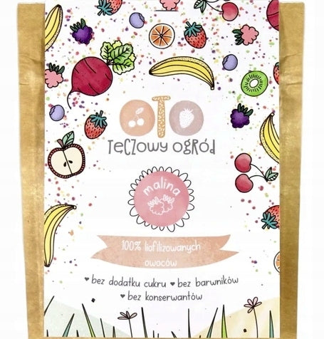 OtoLandia Rainbow Garden FREEZE-DRIED FRUIT Powder RASPBERRY