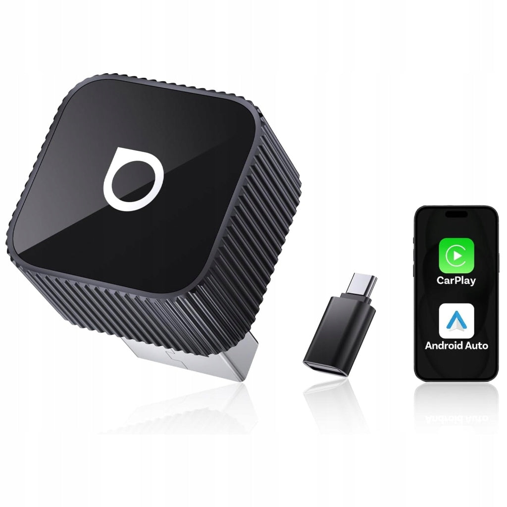 Ottocast Mini Slim Cube Car Adapter for CarPlay Android Auto Packaging status original