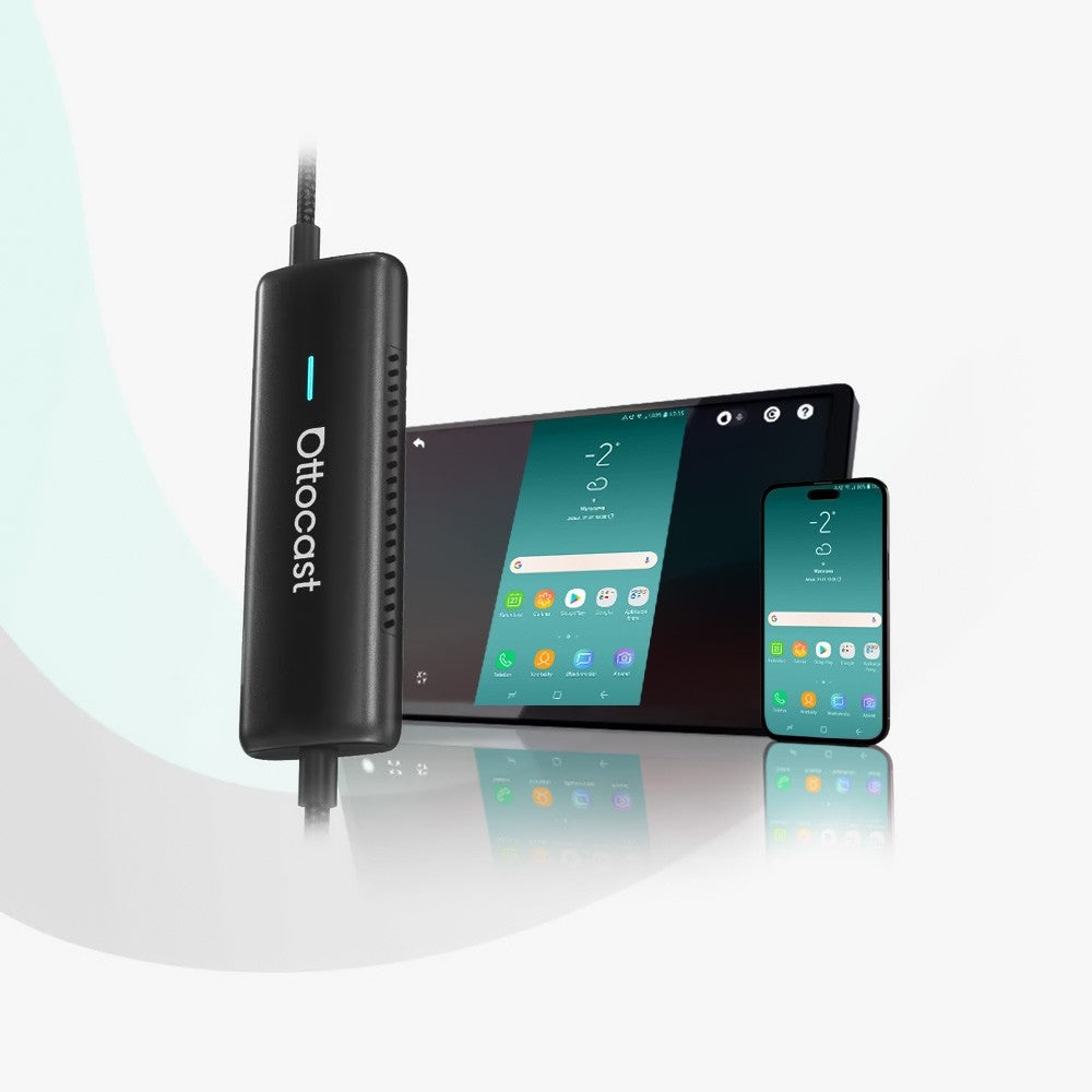 Ottocast Mirror Touch Wireless Car Play Android Dual Band Wi-Fi Adapter Packaging status original