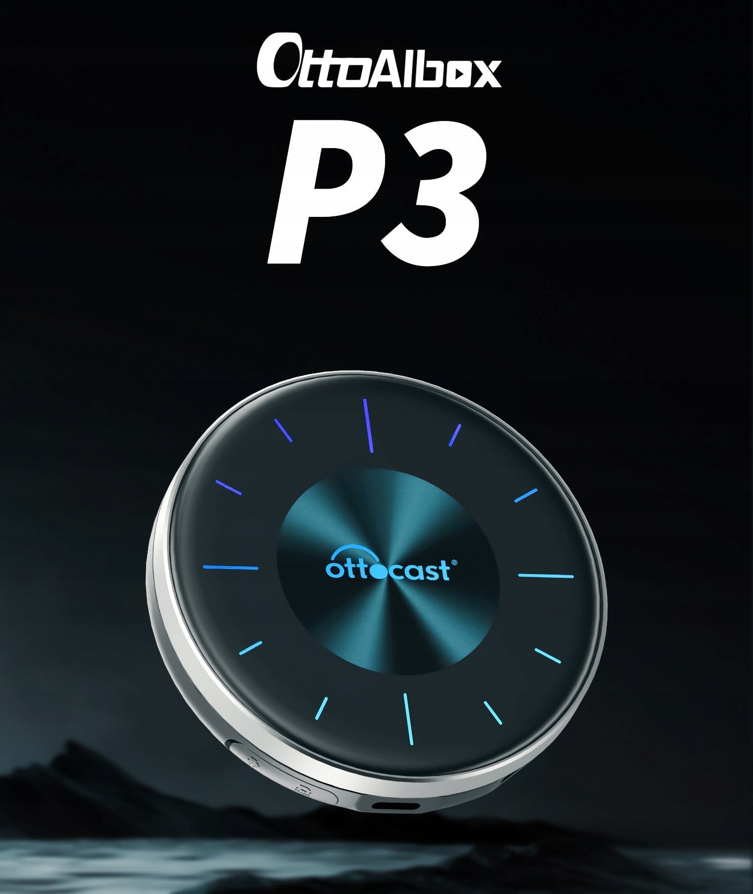 Ottocast OttoAibox P3 128GB Wireless CarPlay Android Auto TV BOX HDMI Packaging status original