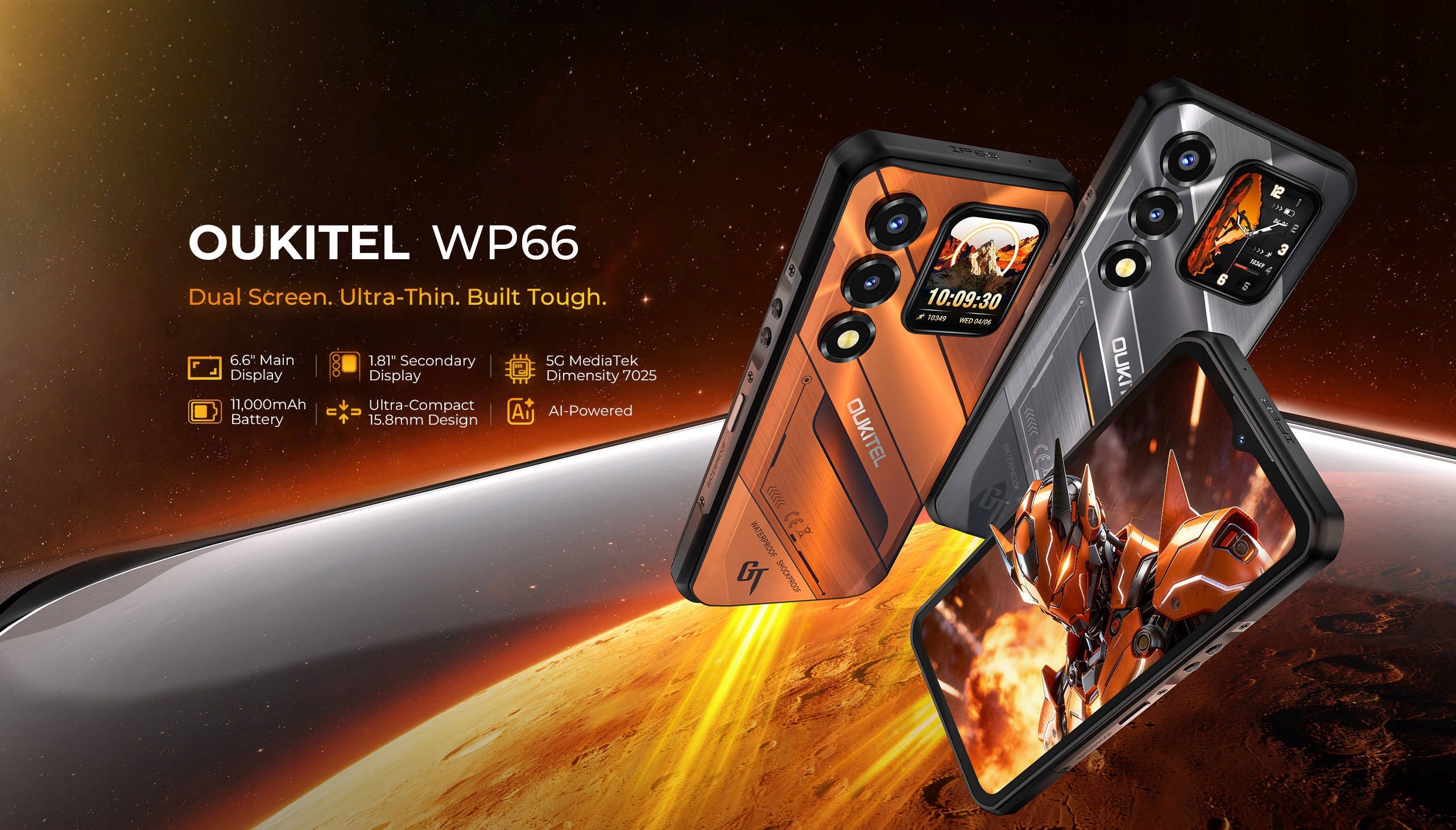 Oukitel WP66 5G Černá Processor other