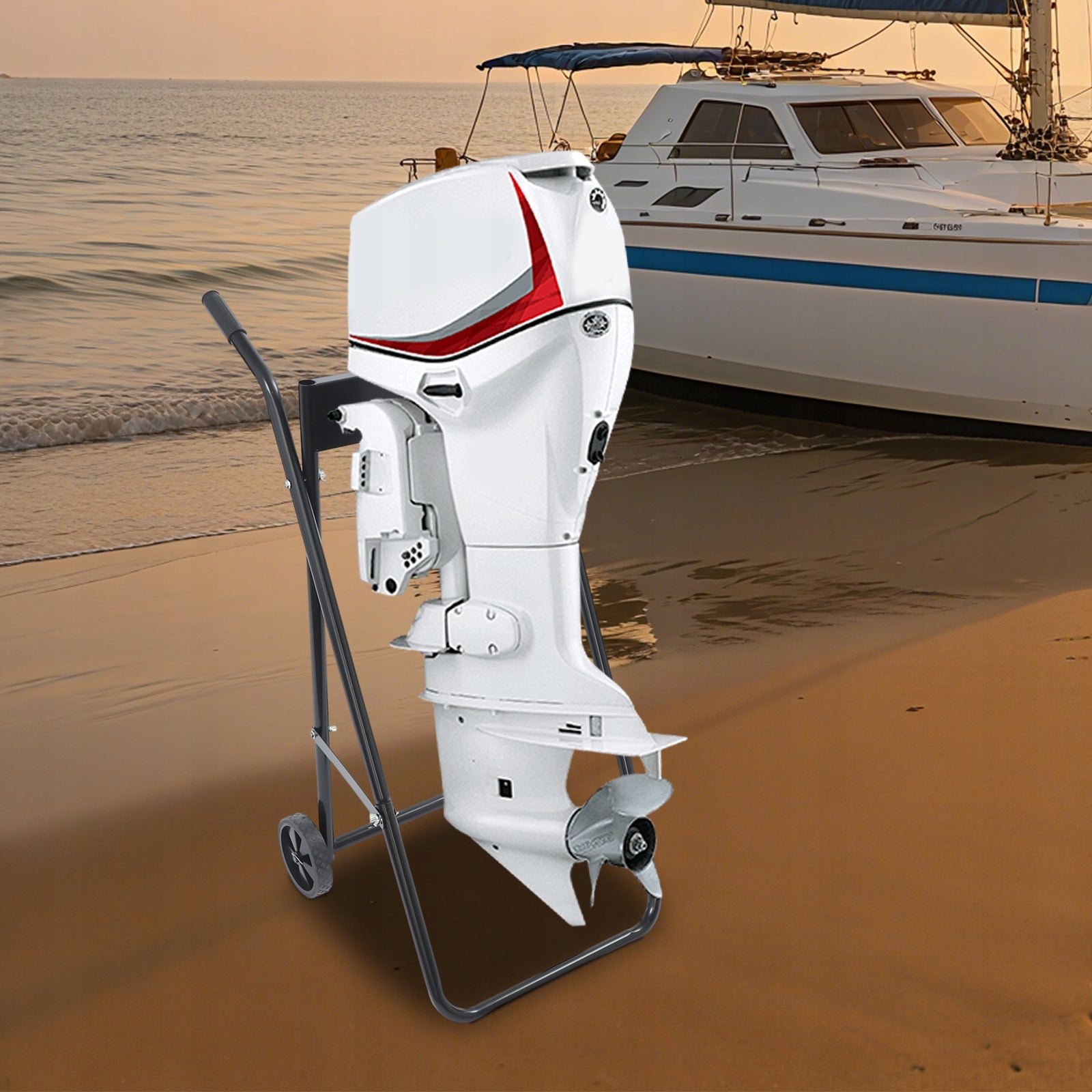 Outboard Marine Engine Cart, 40 kg Load Capacity, Foldable Brand no brand