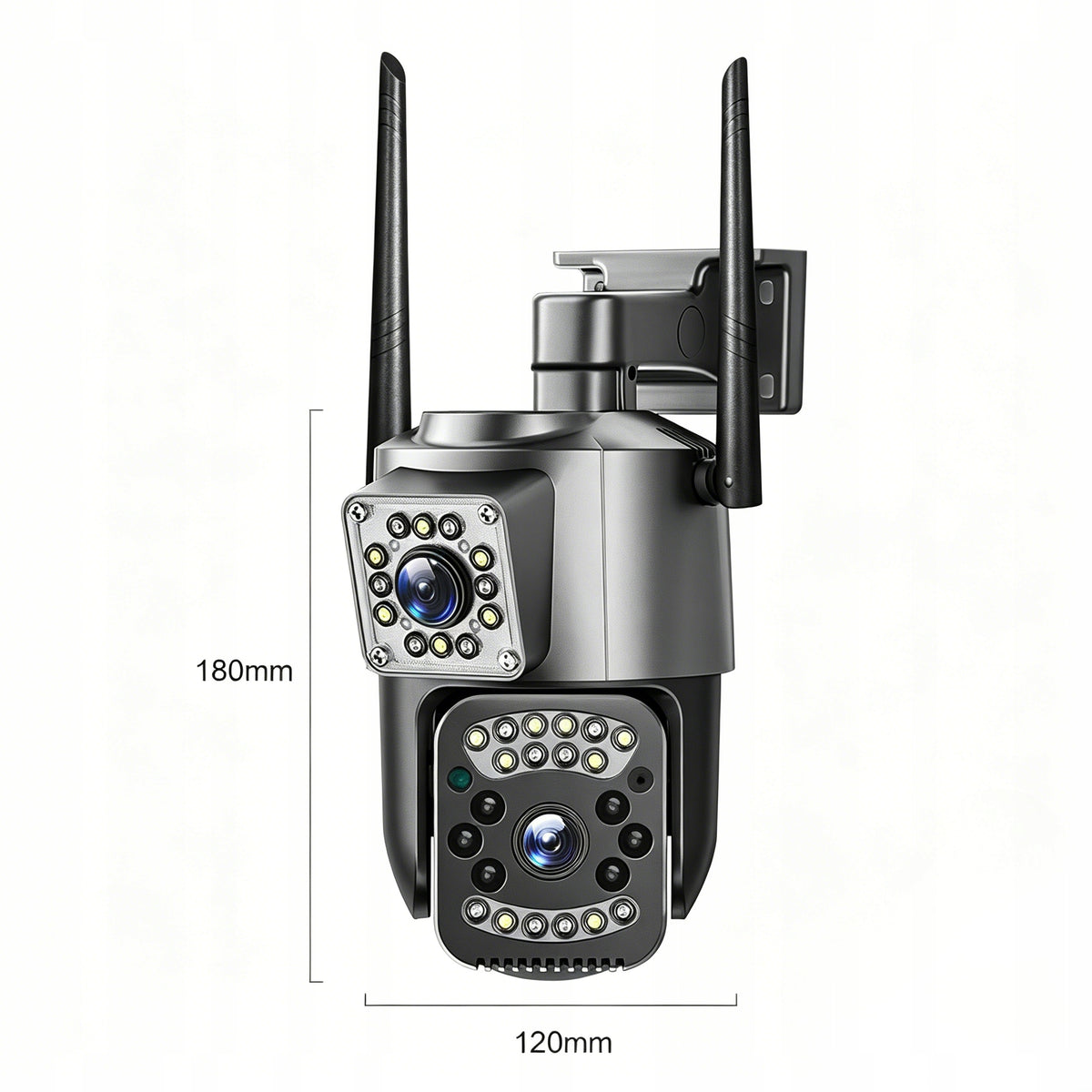 Outdoor 4K HD Camera Two 8MP Lenses For 4G LTE Rotating SIM Card Brand no brand
