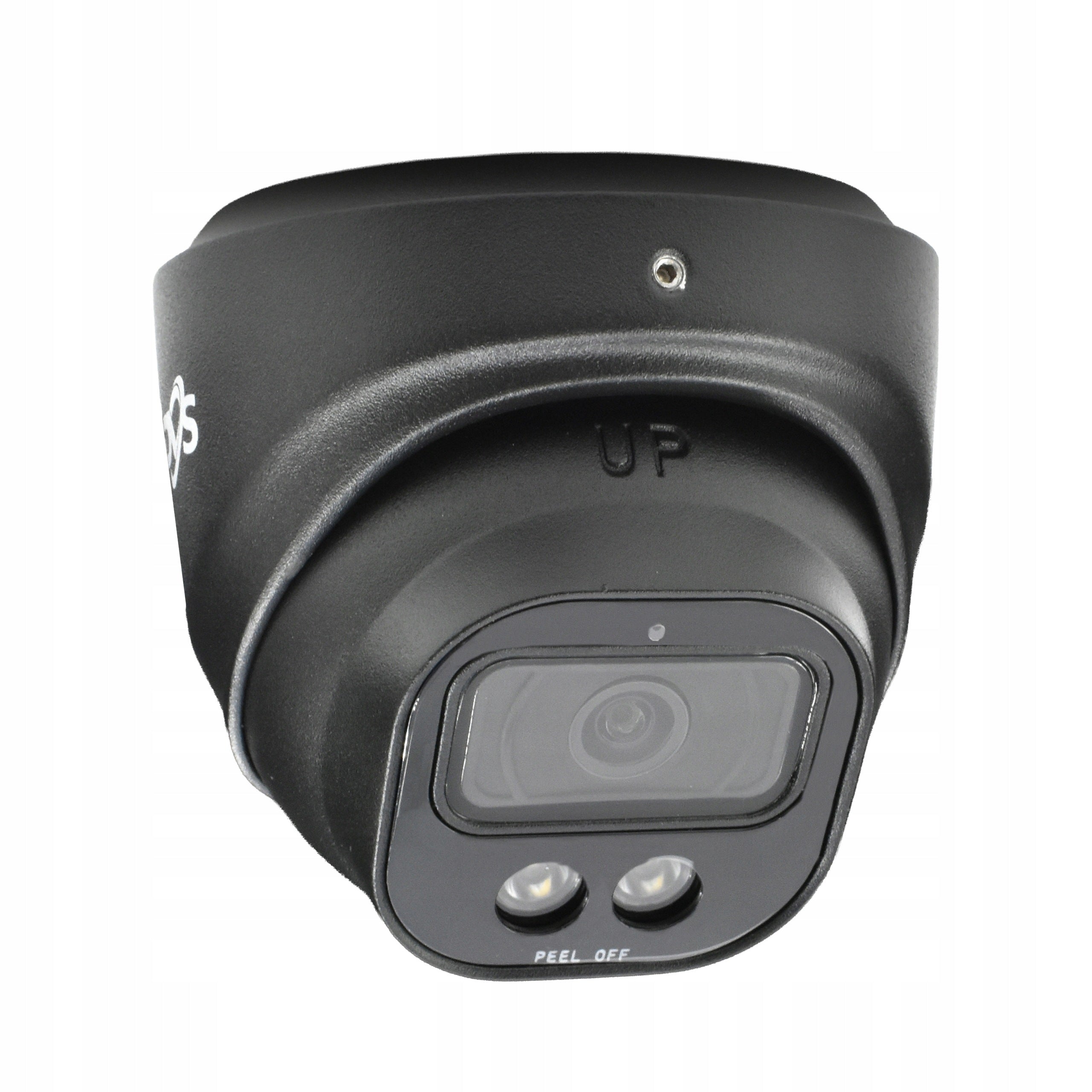 Outdoor Analog Camera DVS 8Mpx 4K Black Dome Dual Light IP66