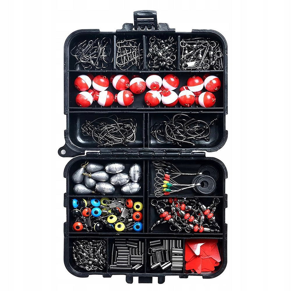 Outdoor Angling Fishing Box Kit Fish Bait Lure Hook Float Spinning Fishing