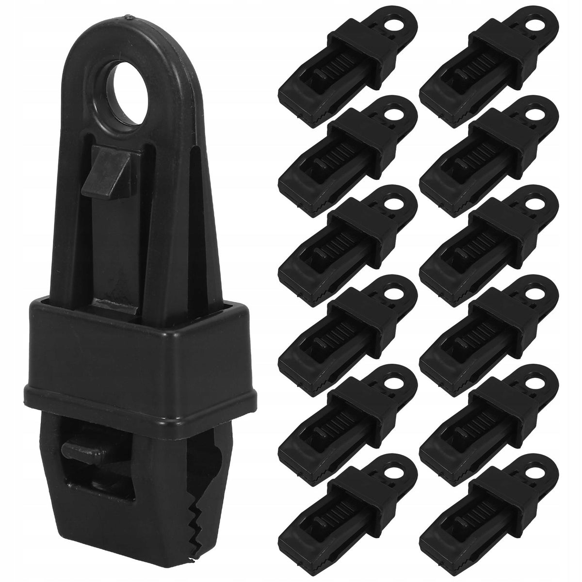 Outdoor Black Plastic Tent Clips with Windproof Canopy Fasteners
