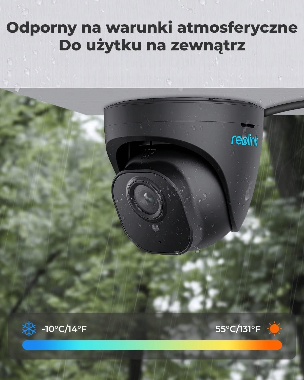 Outdoor Camera Reolink RLC-520A PoE 2K Black Manufacturer code 6975253986224