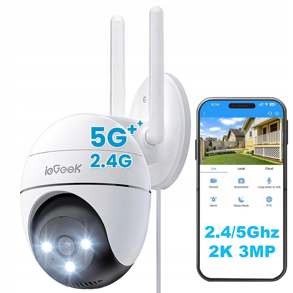 Outdoor Camera Rotating IP WiFi 3MPx 3MP 2K ULTRA HD 4x ZOOM