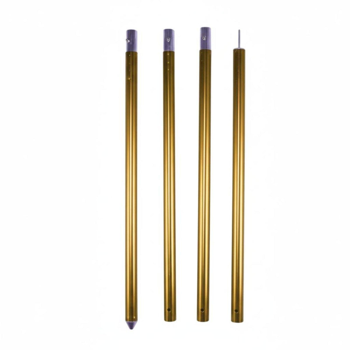 Outdoor Camping Aluminum Tent Pole Replacement Support Rod 28mm-2.4m Gold