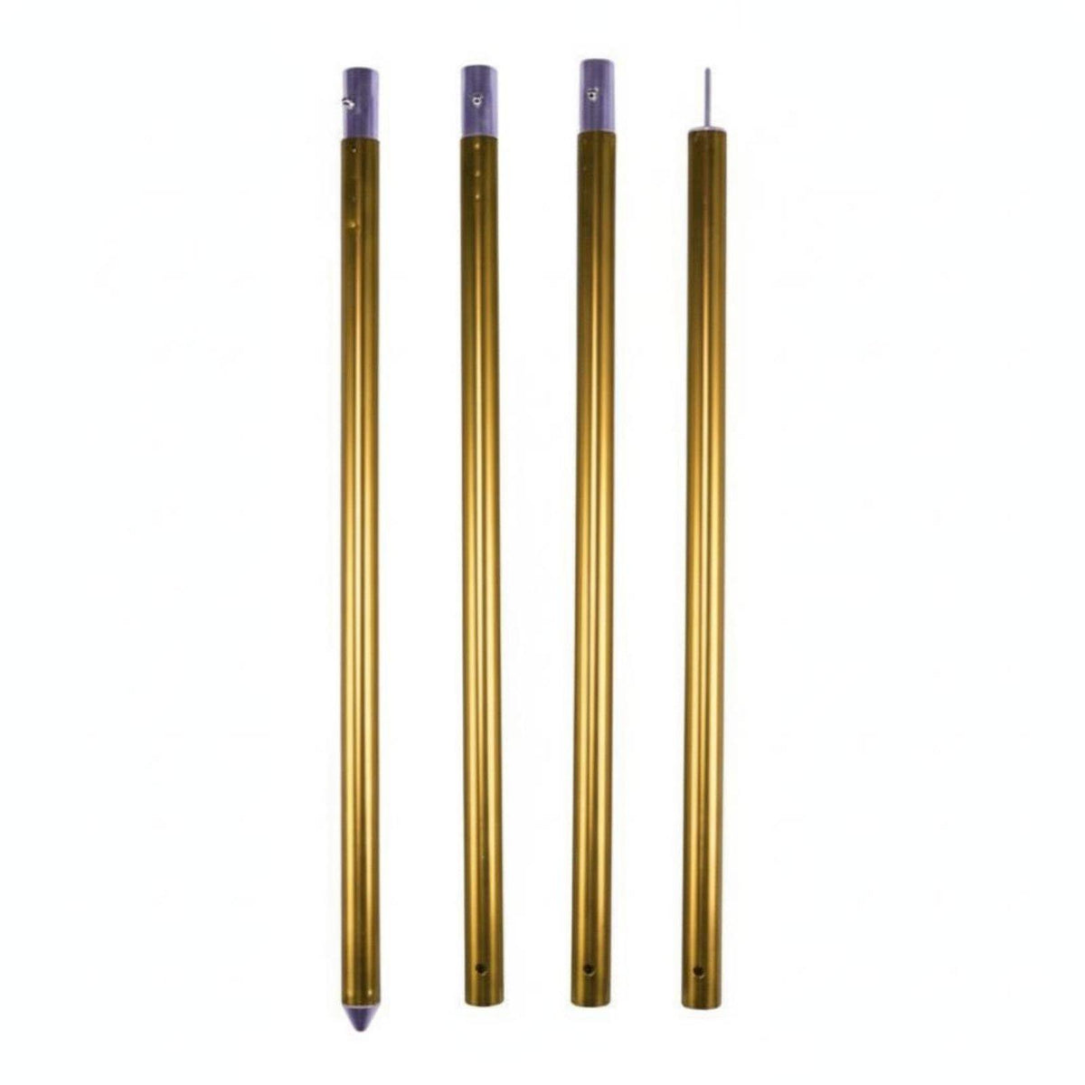 Outdoor Camping Aluminum Tent Pole Replacement Support Rod 33mm-2.8m Gold