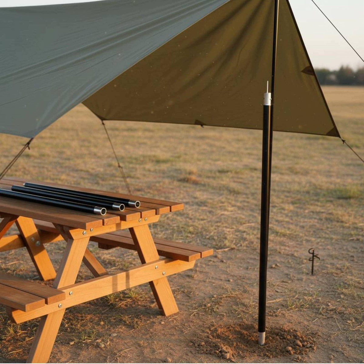 Outdoor Camping Aluminum Tent Pole Replacement Support Rod 33mm-2.8m Red Packaging status original