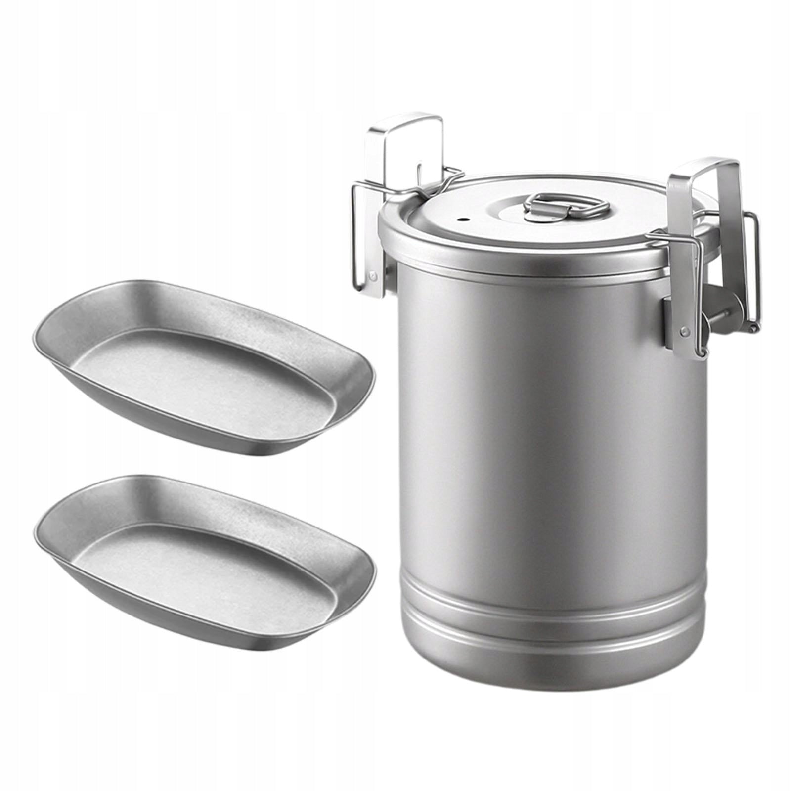 Outdoor Camping Cooking Pot Soup Pot Steaming Pot for Travel Type A Brand no brand