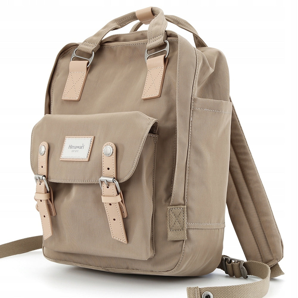Outdoor City School Backpack Himawari HM188L for Laptop 13,3 14,1 Coffee
