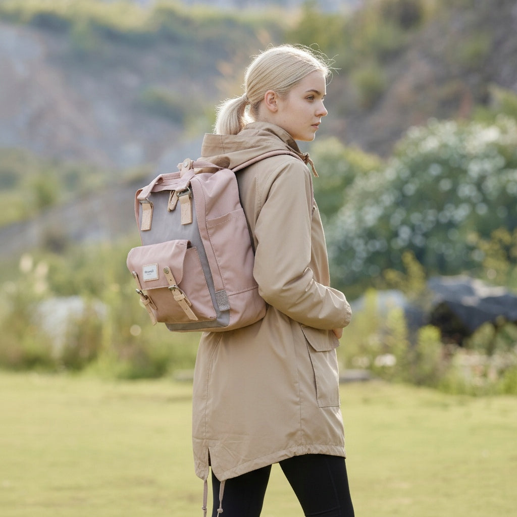 Outdoor City School Backpack Himawari HM188L for Laptop 13,3 14,1 Pink-Brą Manufacturer code TR19593V1