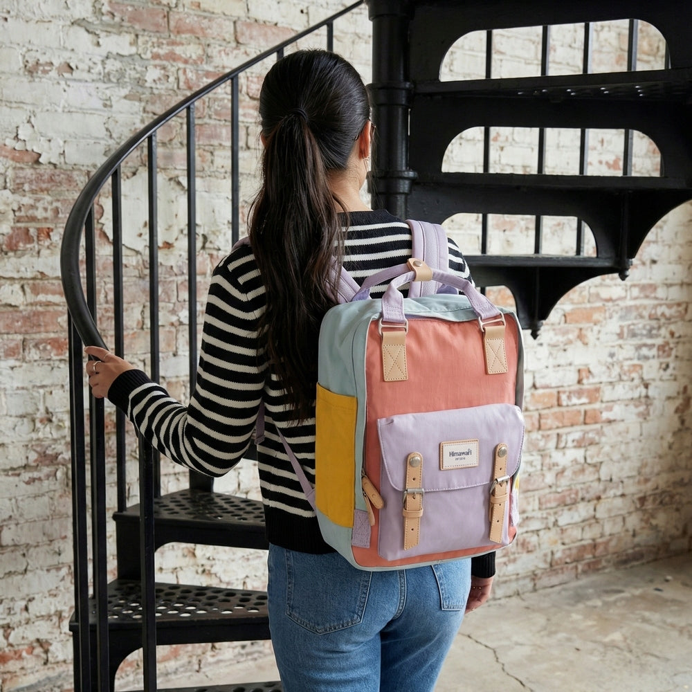 Outdoor City School Backpack Himawari HM188L for Laptop 13,3 14,1 kor-fio Brand Himawari