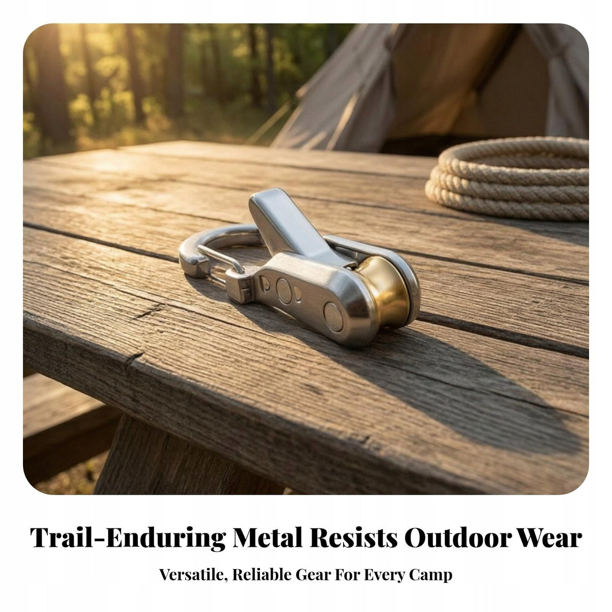 Outdoor Cord Tightener with Rope | Lightweight, Cord Tensor, Tensioner Silv Manufacturer code 01366173603