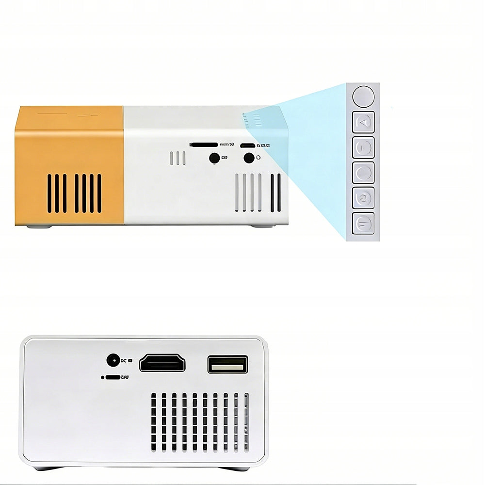 Outdoor Film Projector for Home Theater, Portable Mini Projector Basic resolution (px) other