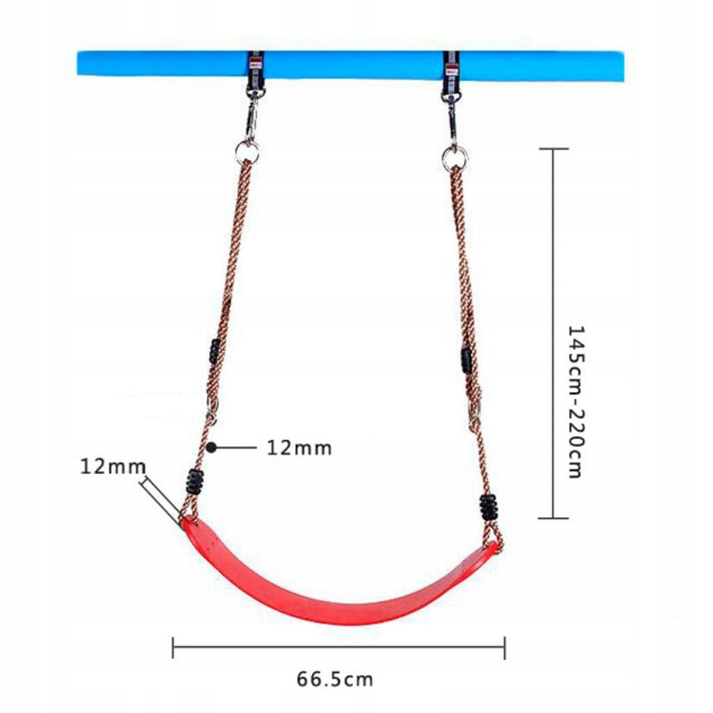 Outdoor Fun Playground Swing Seat /Rope Kids Backyard Park Play Toy Red Manufacturer code figatia-57017964