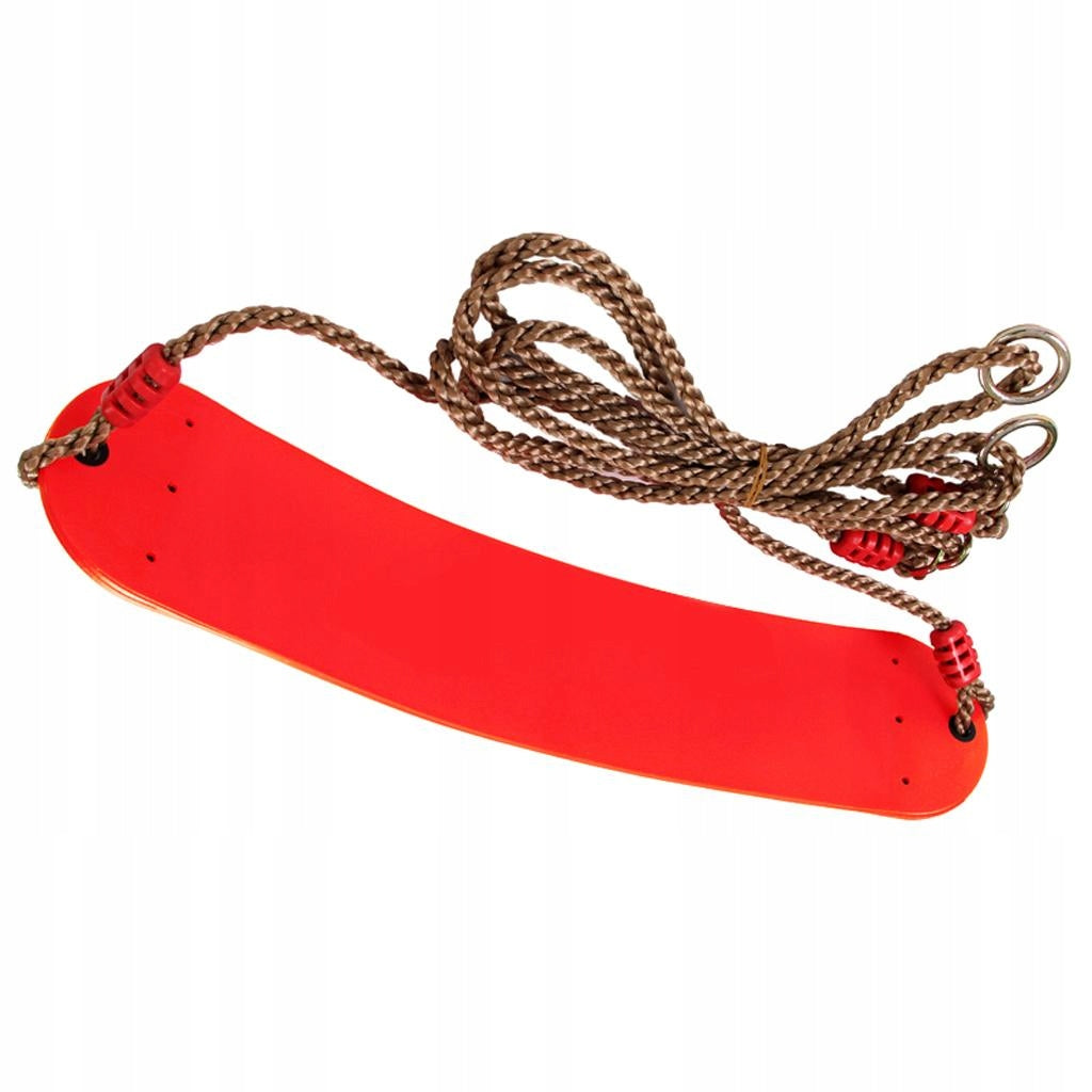 Outdoor Fun Playground Swing Seat /Rope Kids Backyard Park Play Toy Red