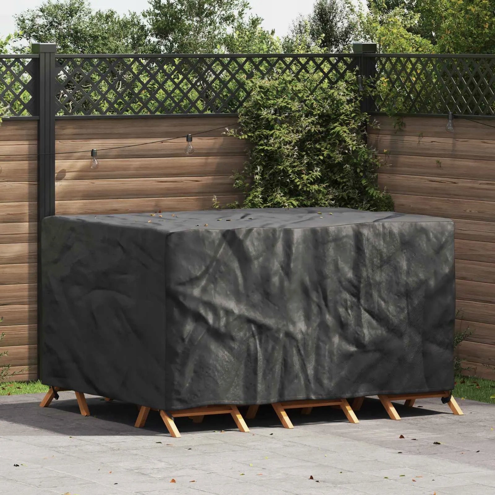 Outdoor Furniture Cover Black 180 x 140 x 90 cm 210D Manufacturer VidaXL