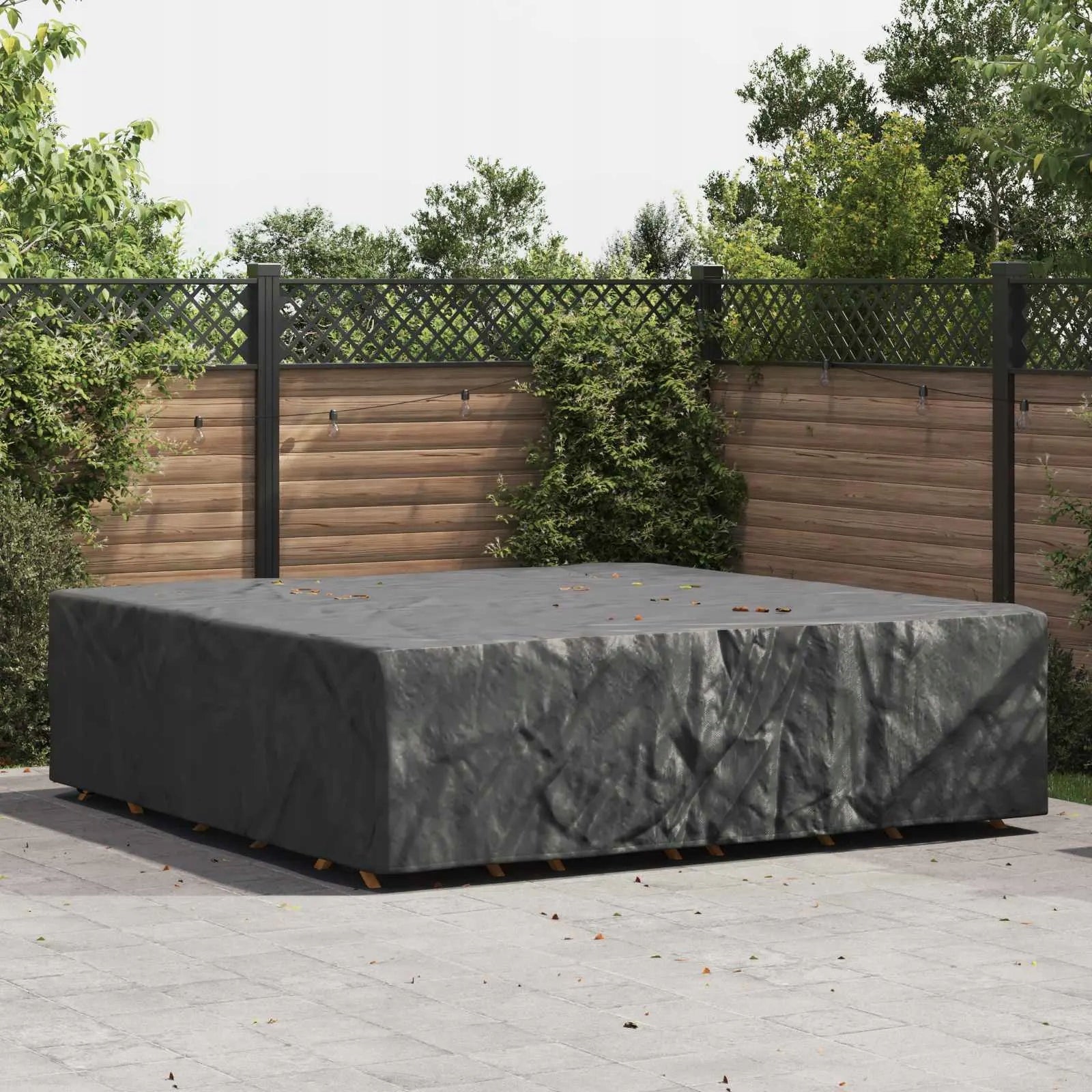 Outdoor Furniture Cover Black 260 x 260 x 70 cm 210D Manufacturer VidaXL