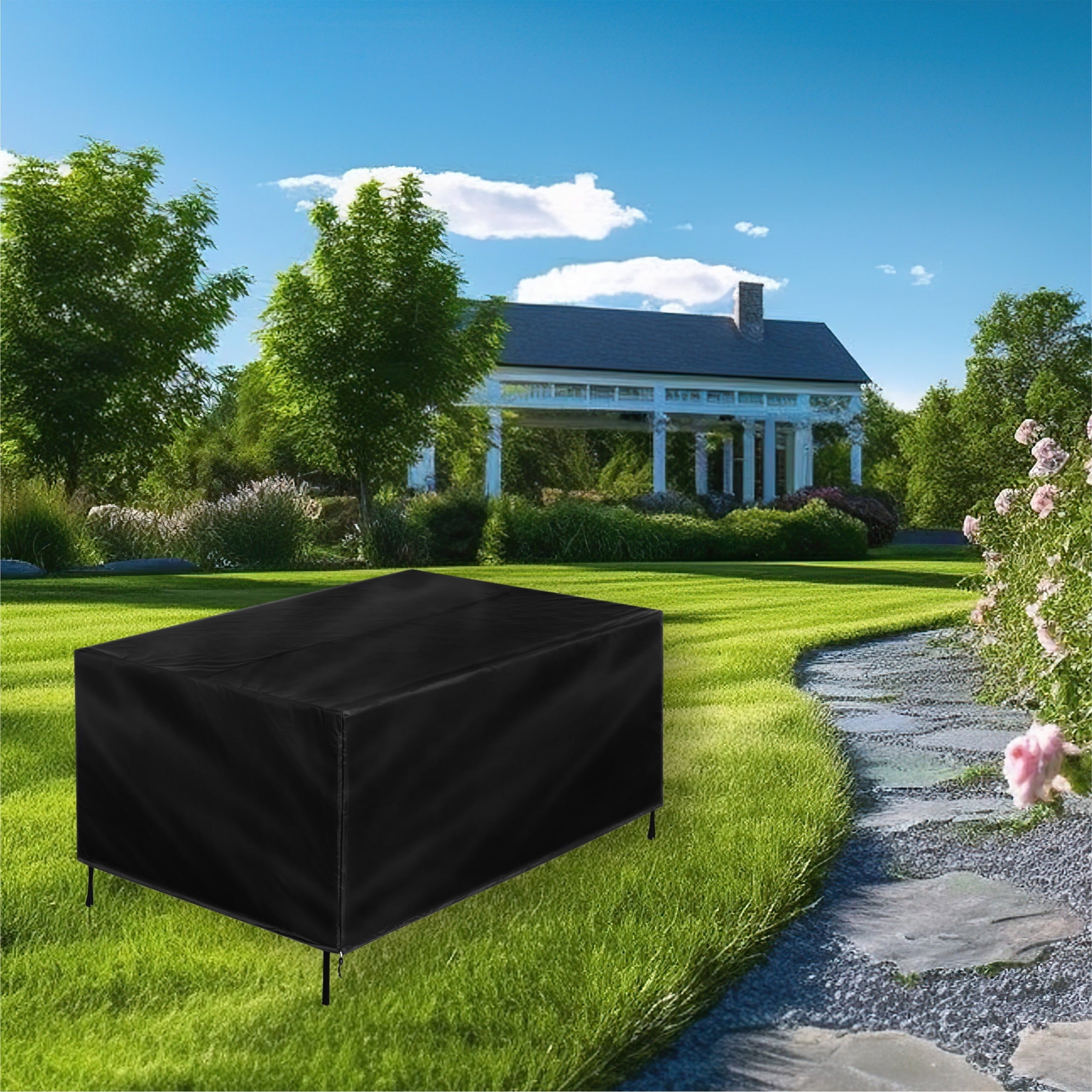 Outdoor Furniture Cover Waterproof Strong For Catering Table 250x210cm Packaging status original