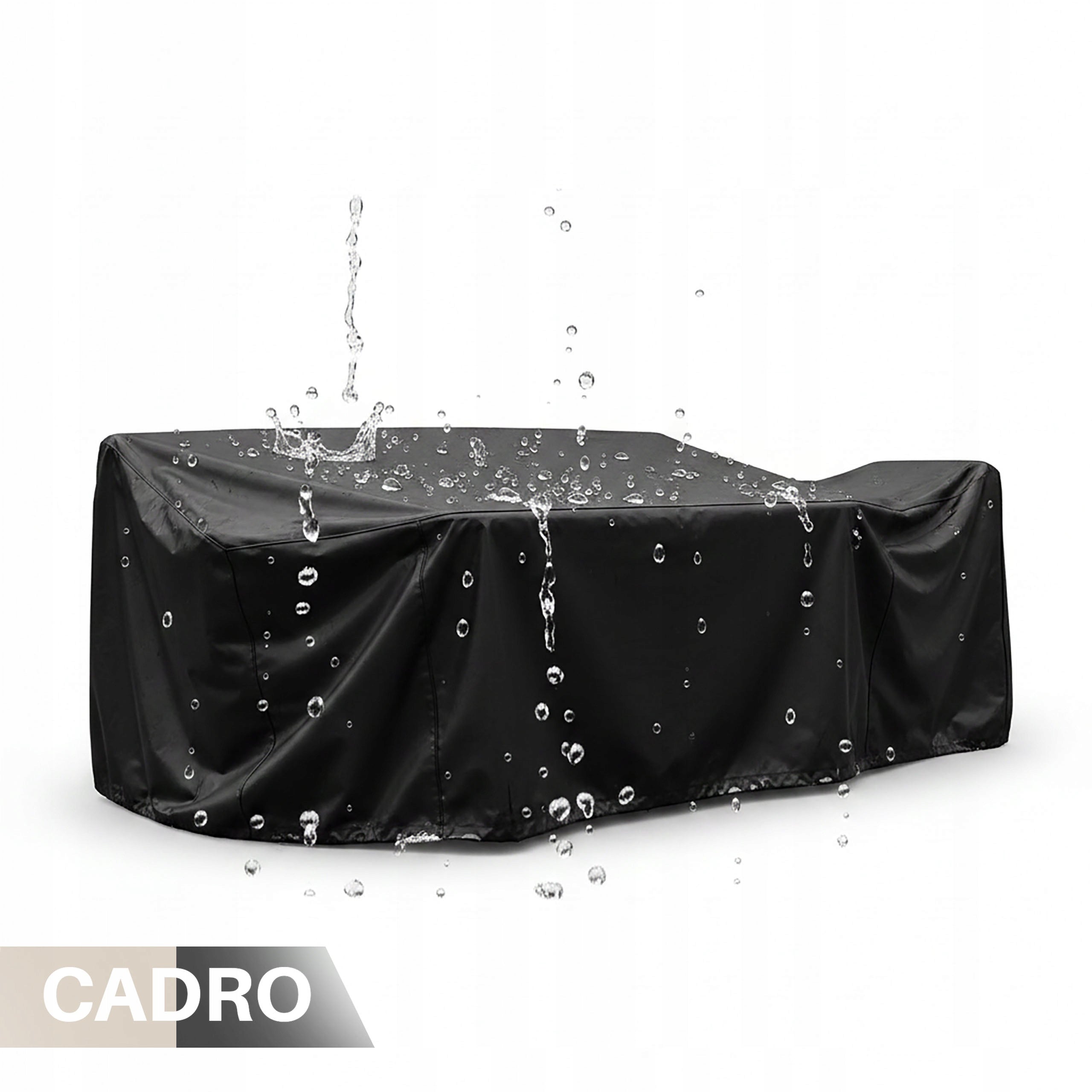 Outdoor Furniture Cover Waterproof Table 250x210x90 Black Strong Manufacturer Cadro