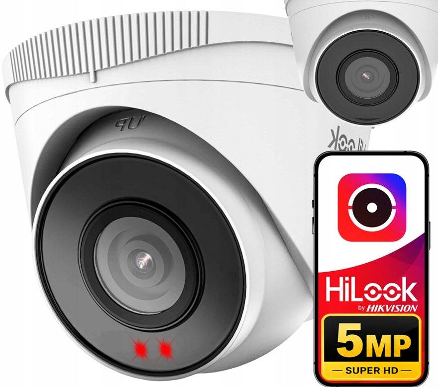 Outdoor IP Camera 5MPx HiLook PoE IR30m APKA HIKVISION HIK-CONNECT
