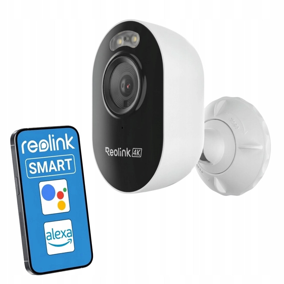 Outdoor IP Camera WiFi 4K Detection AI Audio LED Siren Reolink White