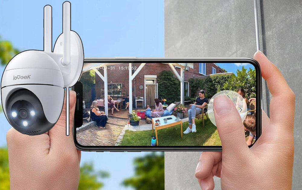 Outdoor IP Camera ieGeek INDOOR OUTDOOR CAMERA Manufacturer code KAMERA ZEWNĘTRZNA WEWNĘTRZNA
