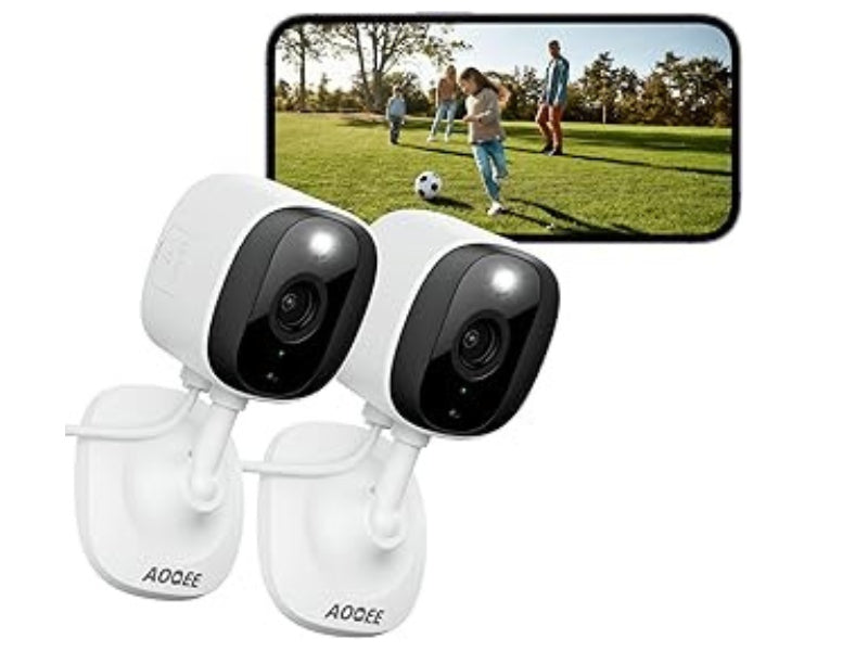 Outdoor/Indoor 2K Camera For Children Animals Recording Waterodp 2 Pcs