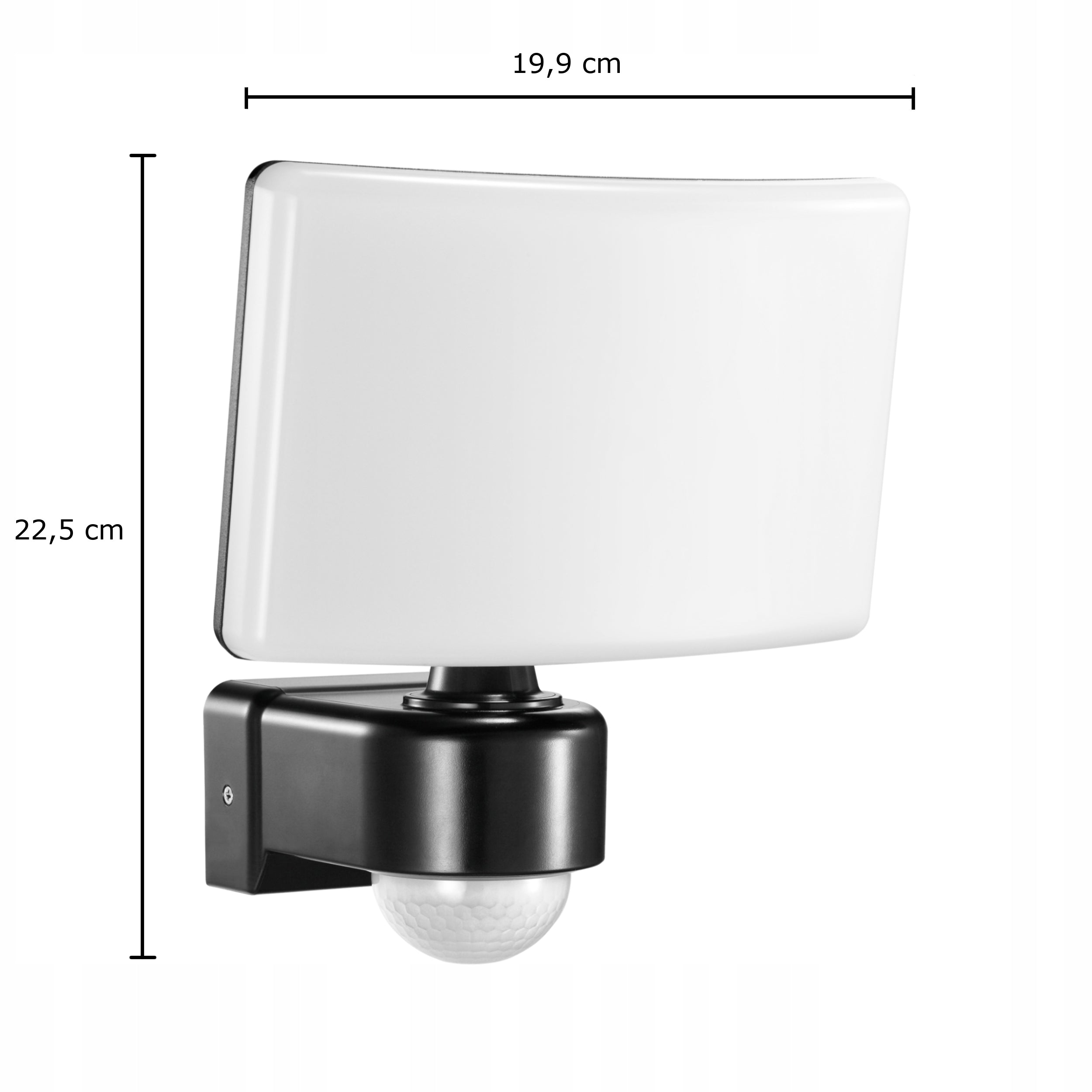 Outdoor LED Lamp 30W Motion and Twilight Sensor Adjustable Halogen Black Light color white neutral