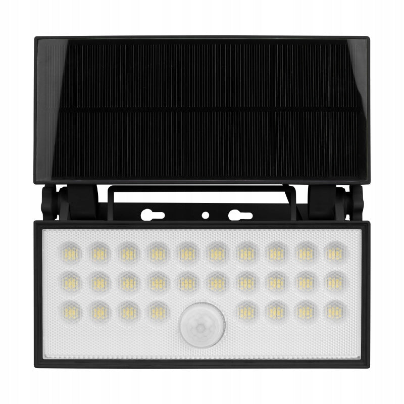 Outdoor LED solar floodlight lamp 8W with sensor black 4000K DPM Packaging status original