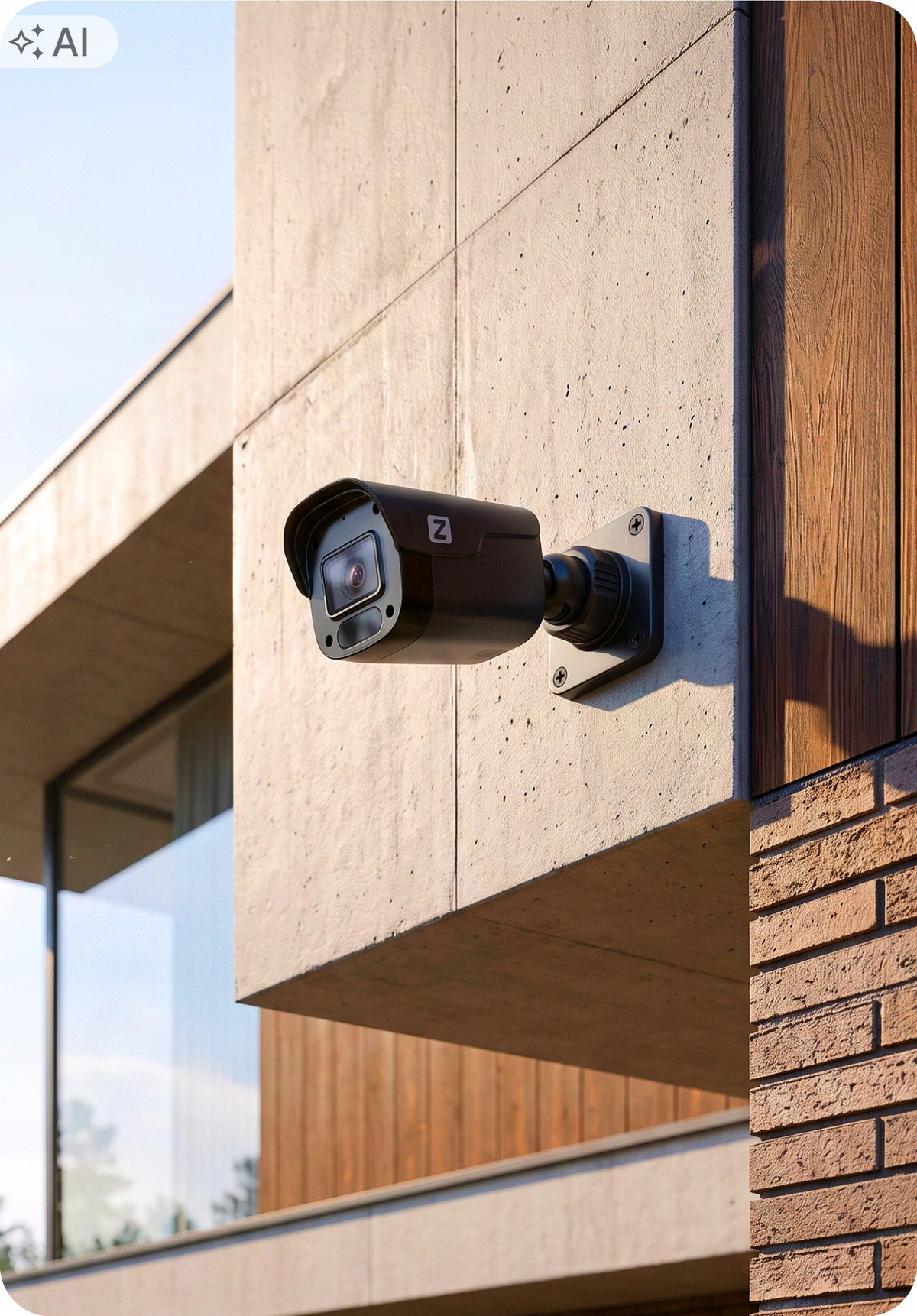 Outdoor PoE IP Camera 4MPx 30m IR 3.6mm + AUDIO IP66 BLACK Packaging status original