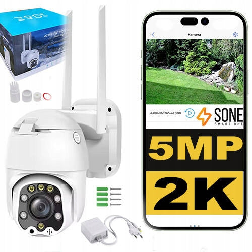 Outdoor Rotating Camera 5MP WIFI IP PTZ