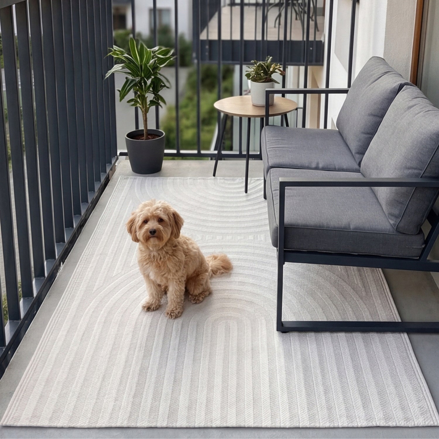 Outdoor Terrace Rug 150x200cm Large Waterproof Balcony Terrace Mat Packaging status original
